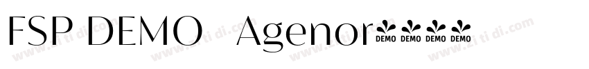 FSP DEMO   Agenor字体转换
